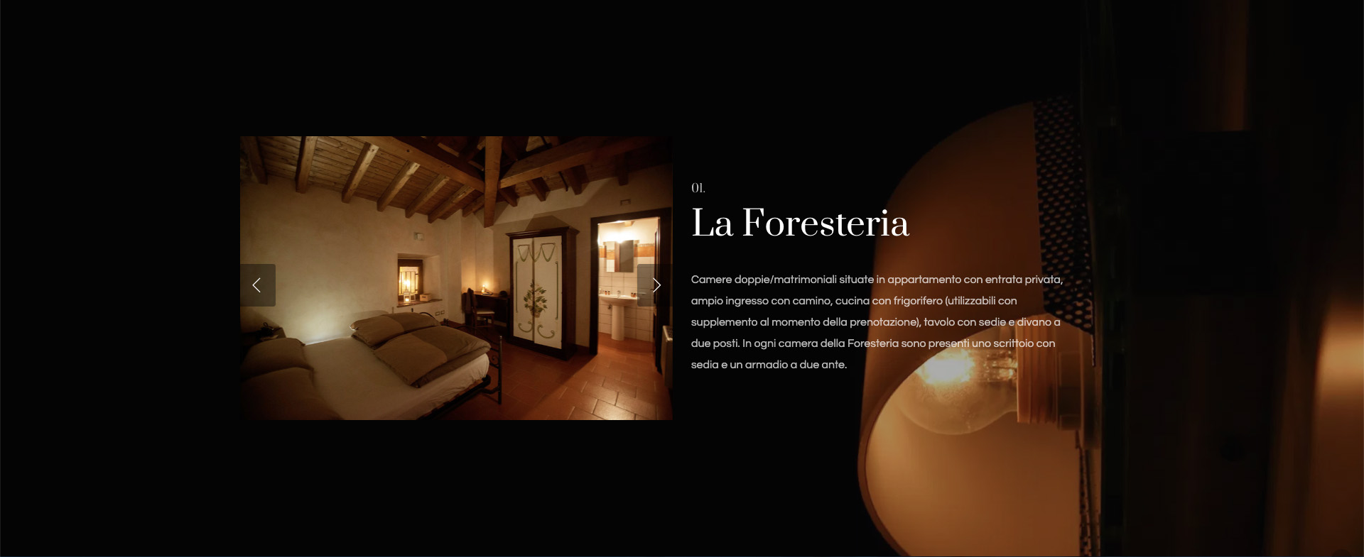 Giorgi Design Studio - Monastero San Erasmo - Web Design - La Foresteria